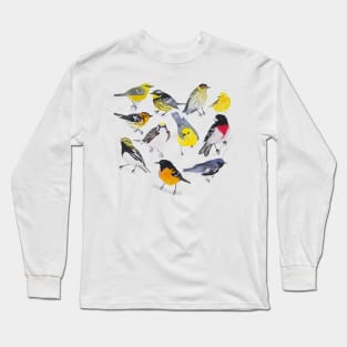 Springtime Birds Long Sleeve T-Shirt